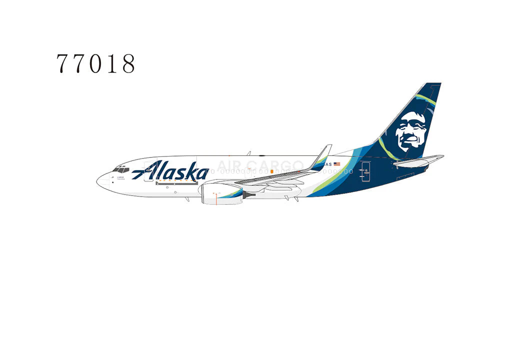 *1/400 Alaska Air Cargo B 737-700/w NG Models 77018 - Image 9