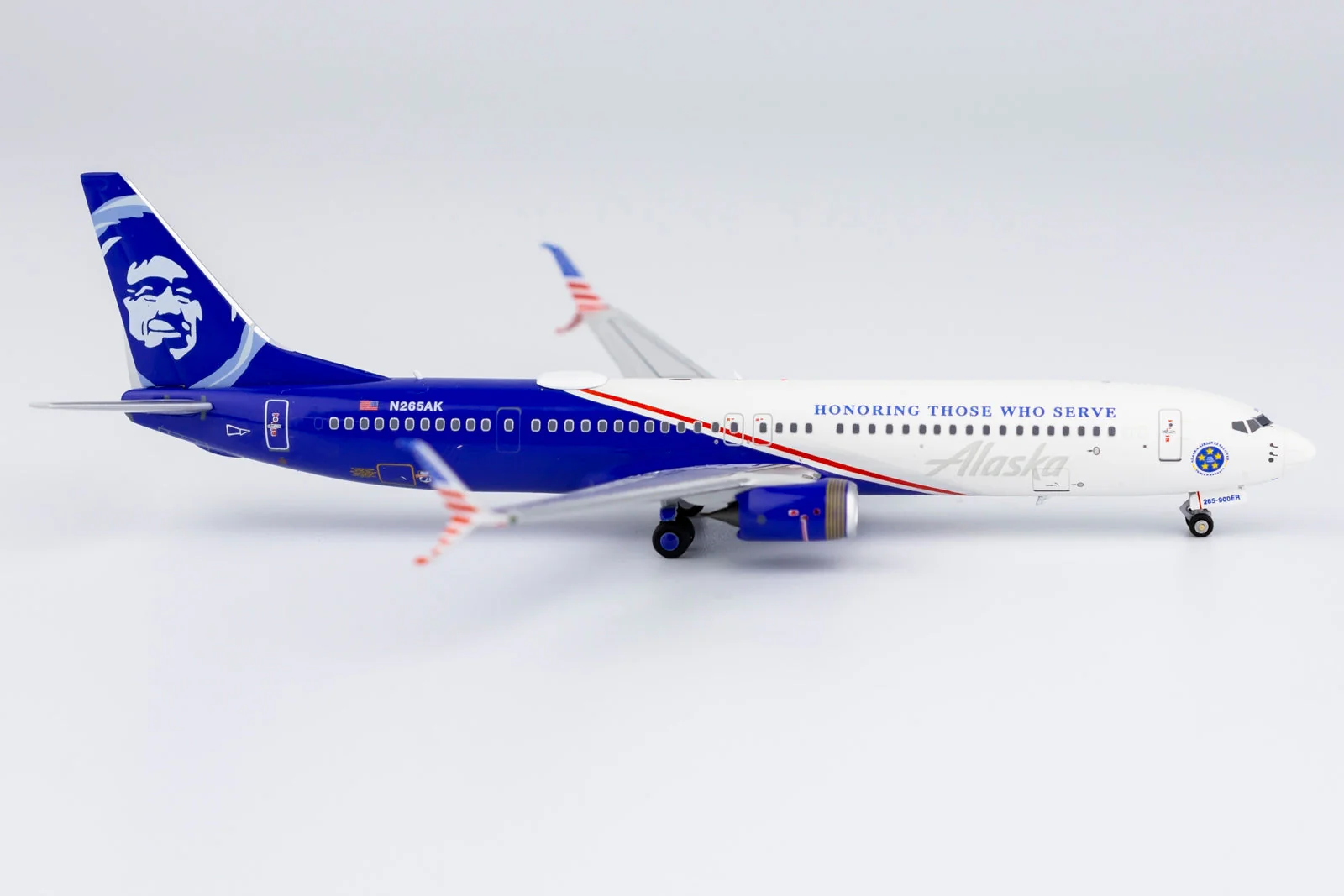 *1/400 Alaska Airlines B 737-900ER/w "Honoring Those Who Serve" NG Models 79007 - Image 5