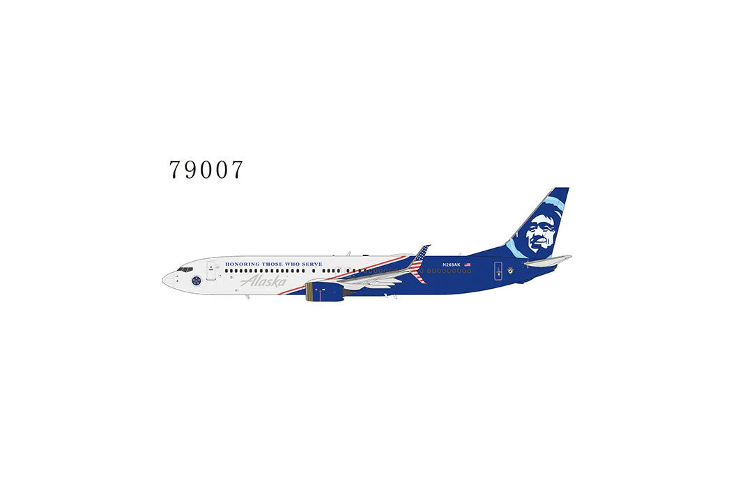 *1/400 Alaska Airlines B 737-900ER/w "Honoring Those Who Serve" NG Models 79007 - Image 8