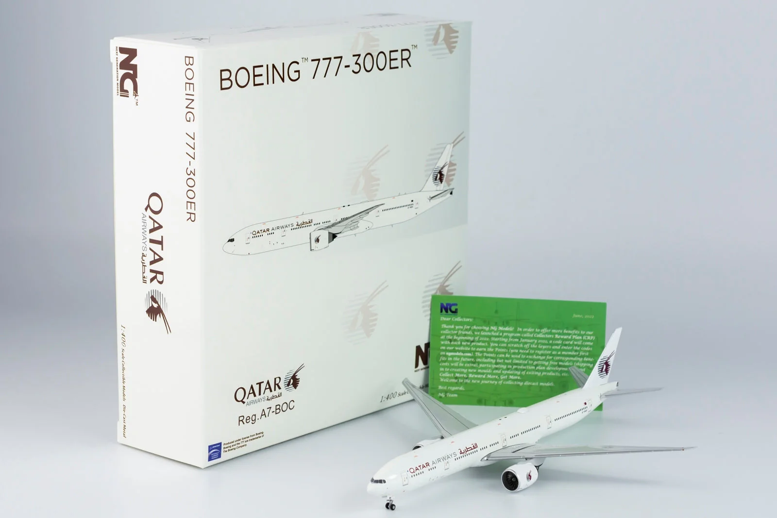* 1/400 Qatar Airways B 777-300ER "Retro Livery" NG Models 73017 - Image 10