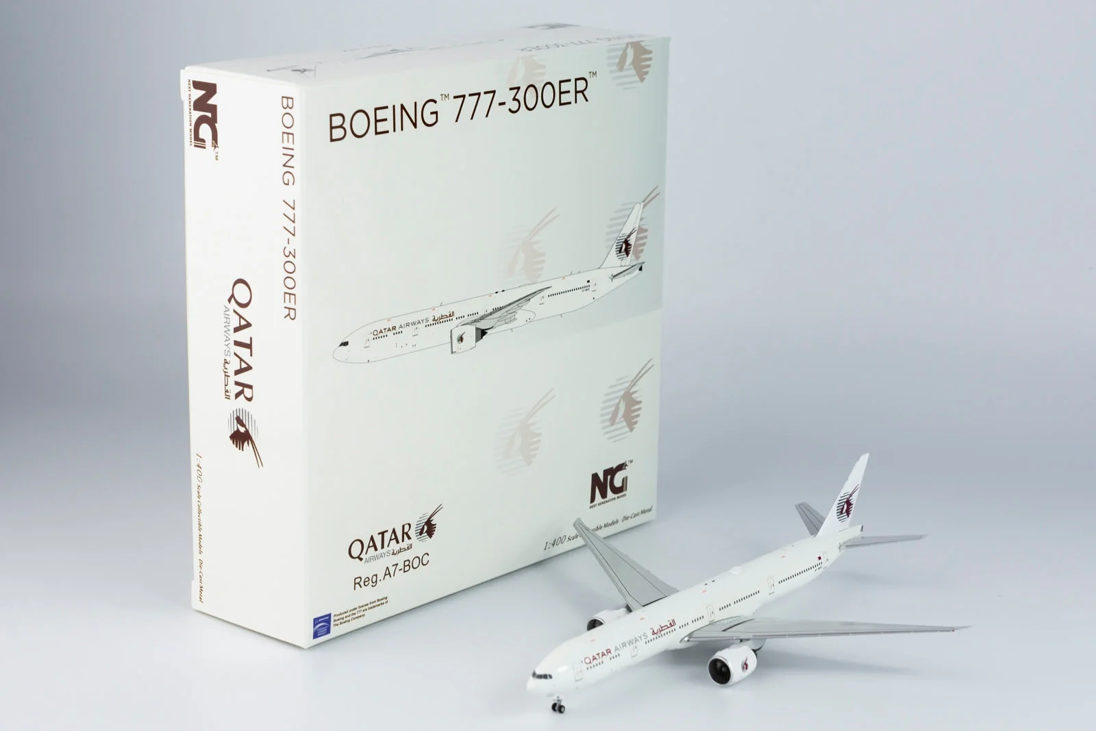 * 1/400 Qatar Airways B 777-300ER "Retro Livery" NG Models 73017 - Image 9