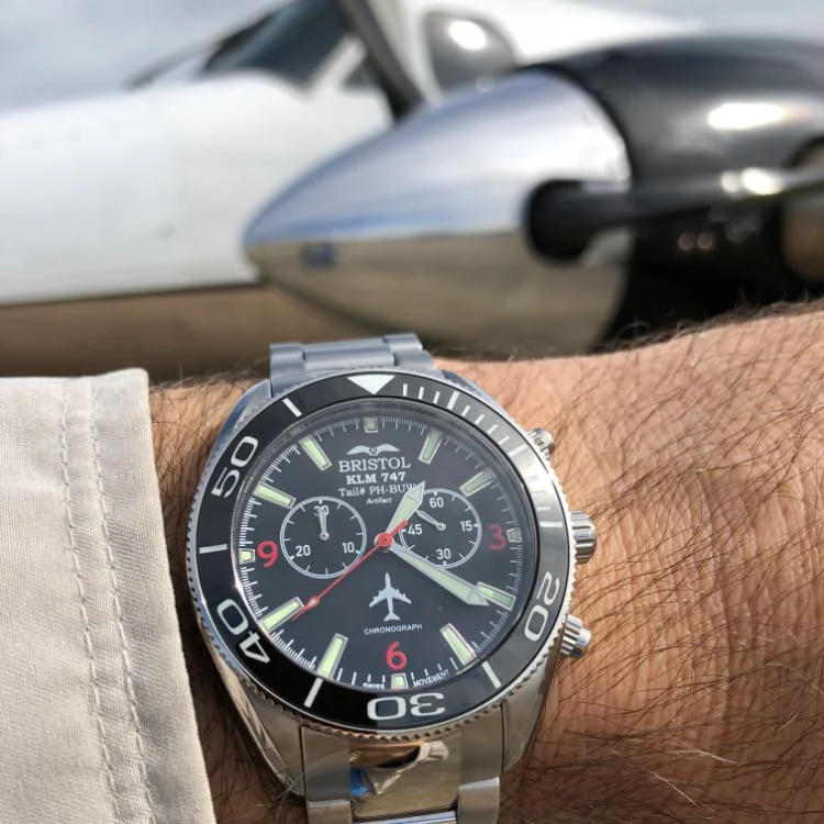 747 Tribute Watch - Black Dial - Image 6