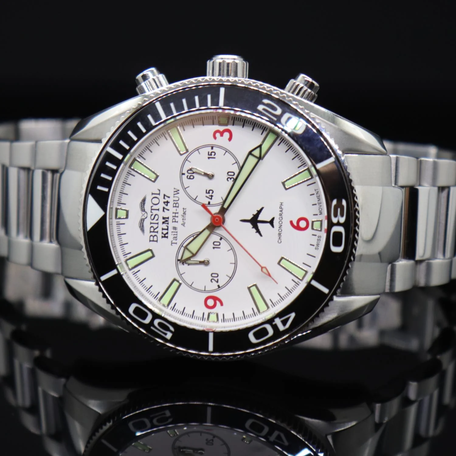 747 Tribute Watch - White Dial - Image 3