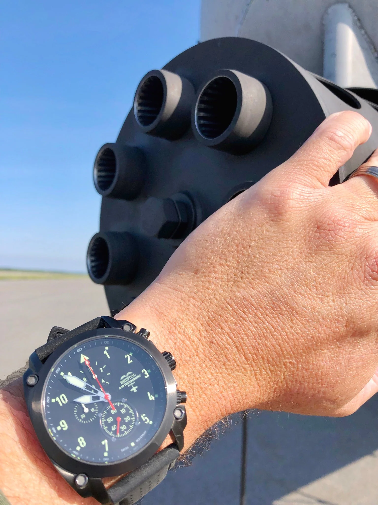 A-10 Thunderbolt Tribute Watch - Black Dial - Image 6