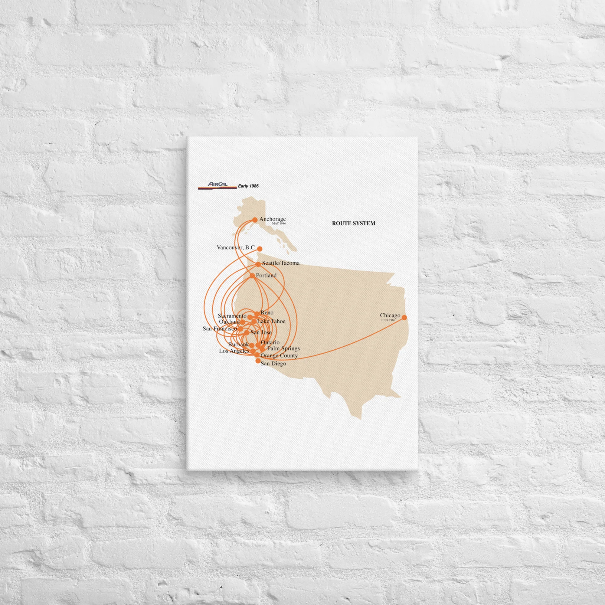 AirCal 1986 Route System Canvas - Image 4