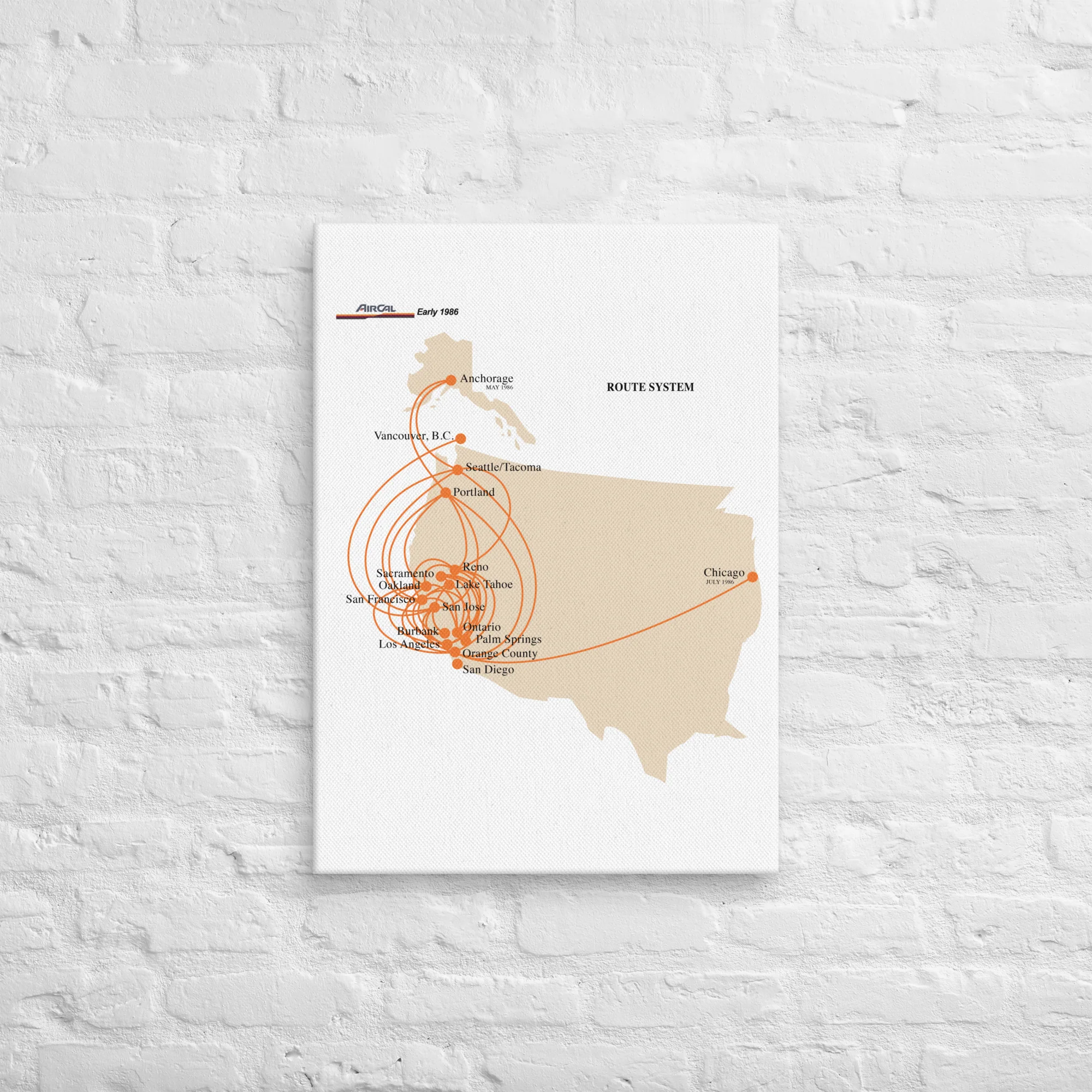 AirCal 1986 Route System Canvas - Image 5