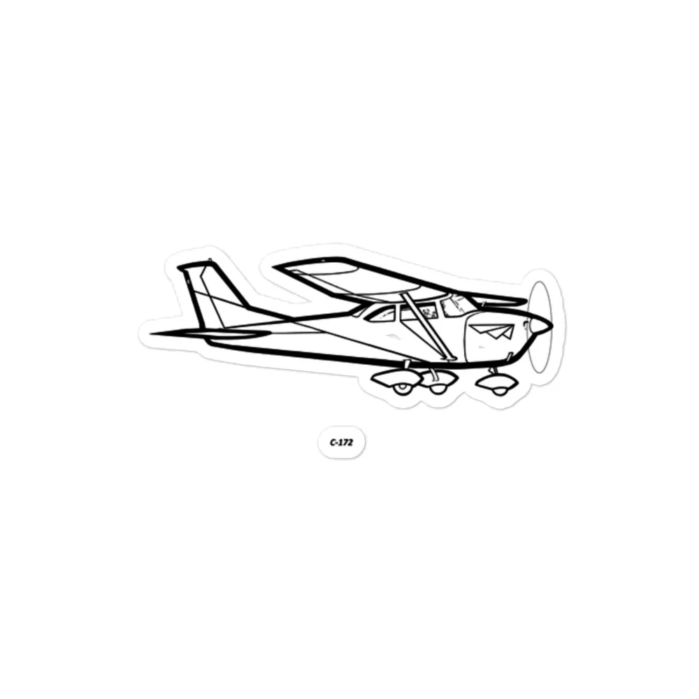 Cessna C-172 Skyhawk 4 Stickers - Image 2
