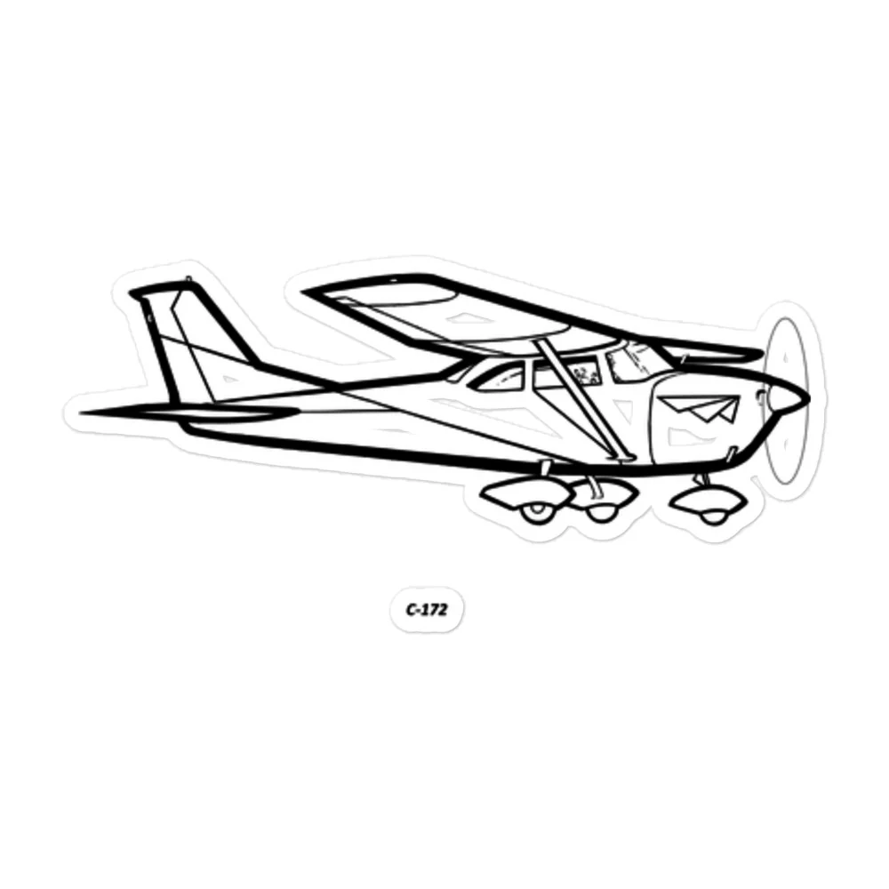Cessna C-172 Skyhawk 4 Stickers - Image 3