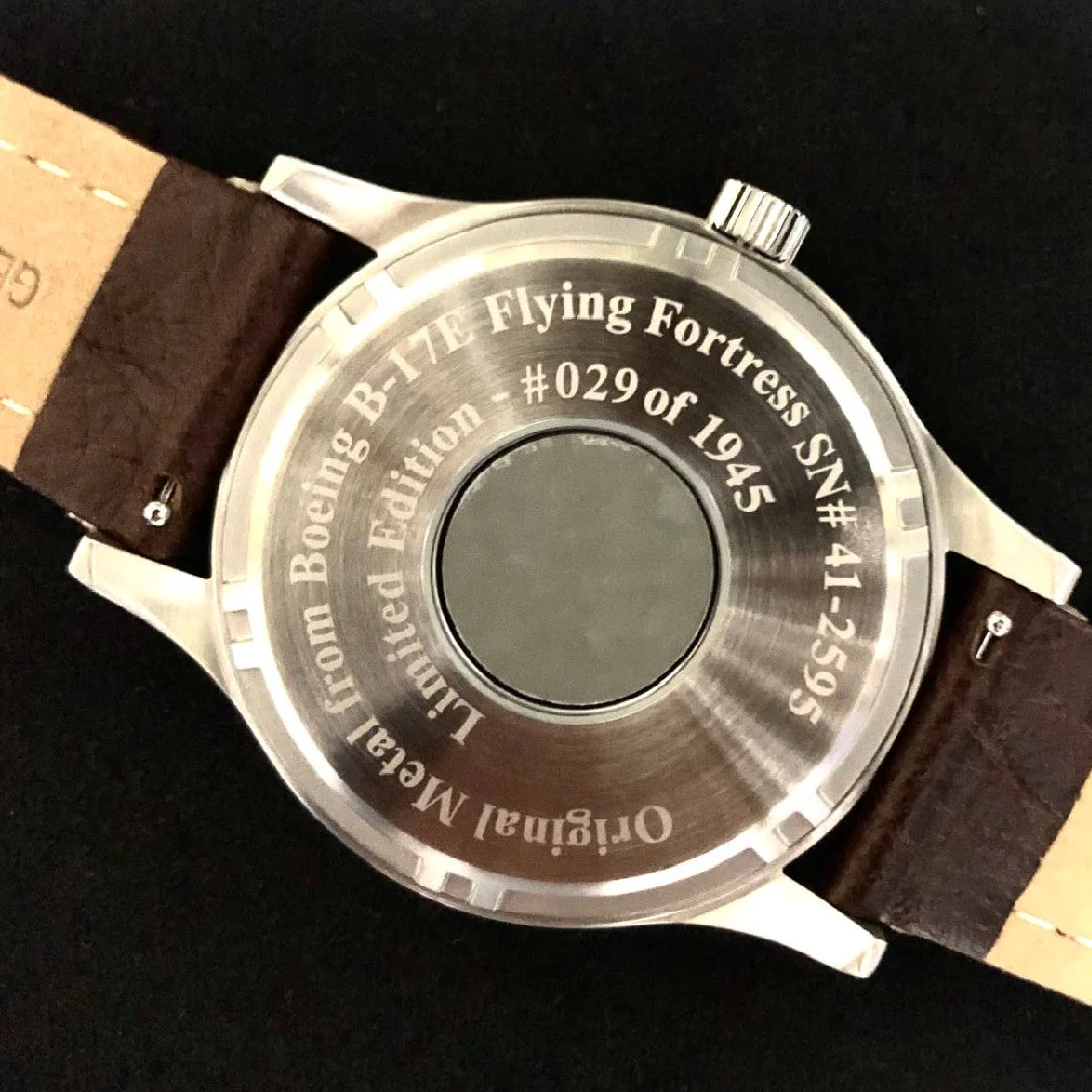 B-17 Tribute Watch - Black Dial - Image 2