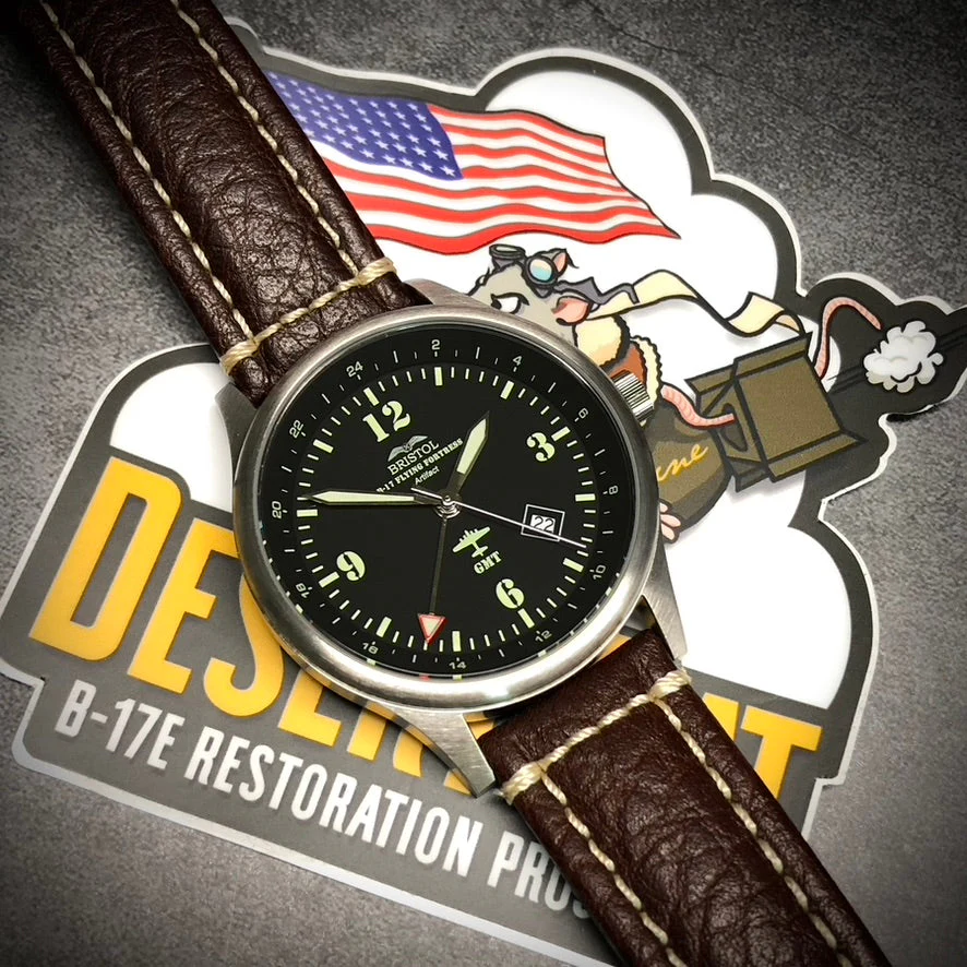 B-17 Tribute Watch - Black Dial - Image 3