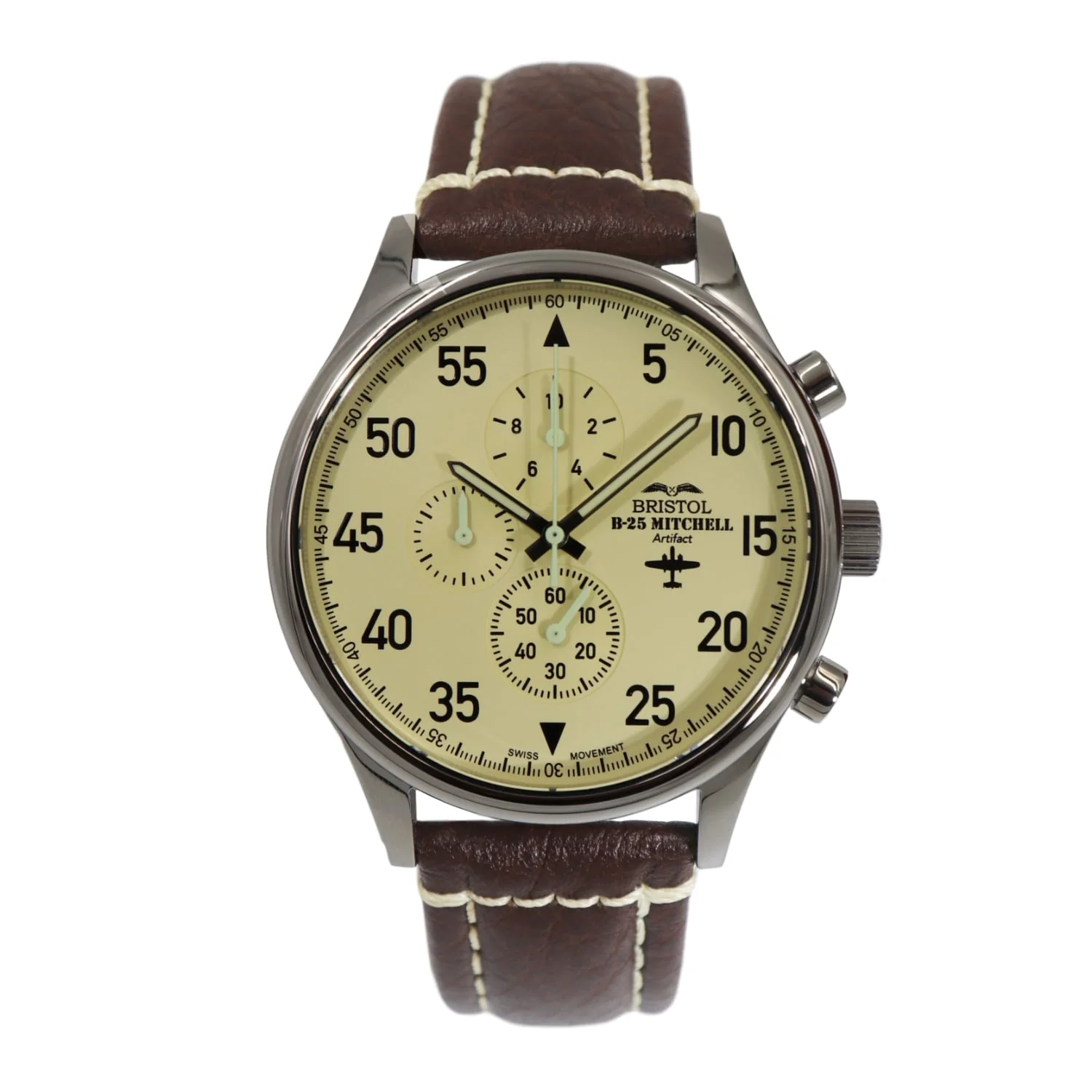 B-25 Mitchell Tribute Watch - Beige Dial