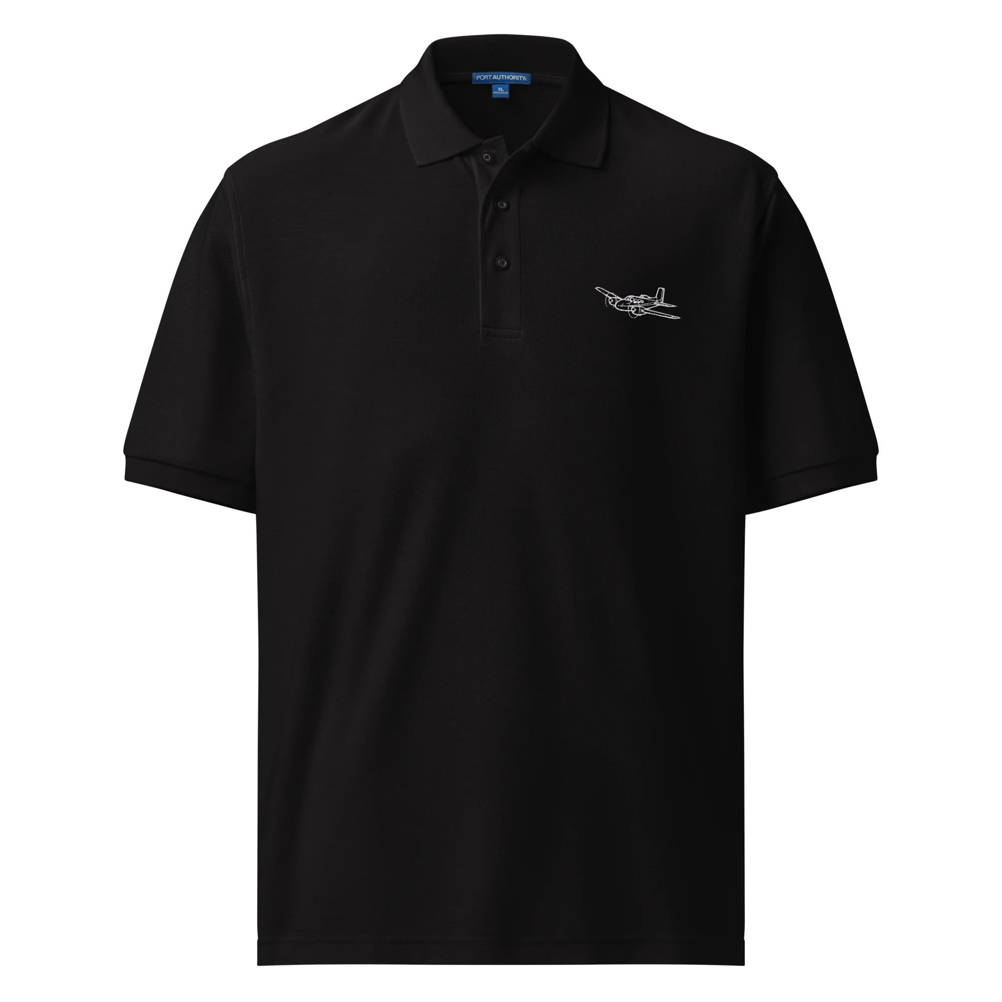 Beechcraft Twin Bonanza Powerhouse 2 Embroidered Polo - Image 2