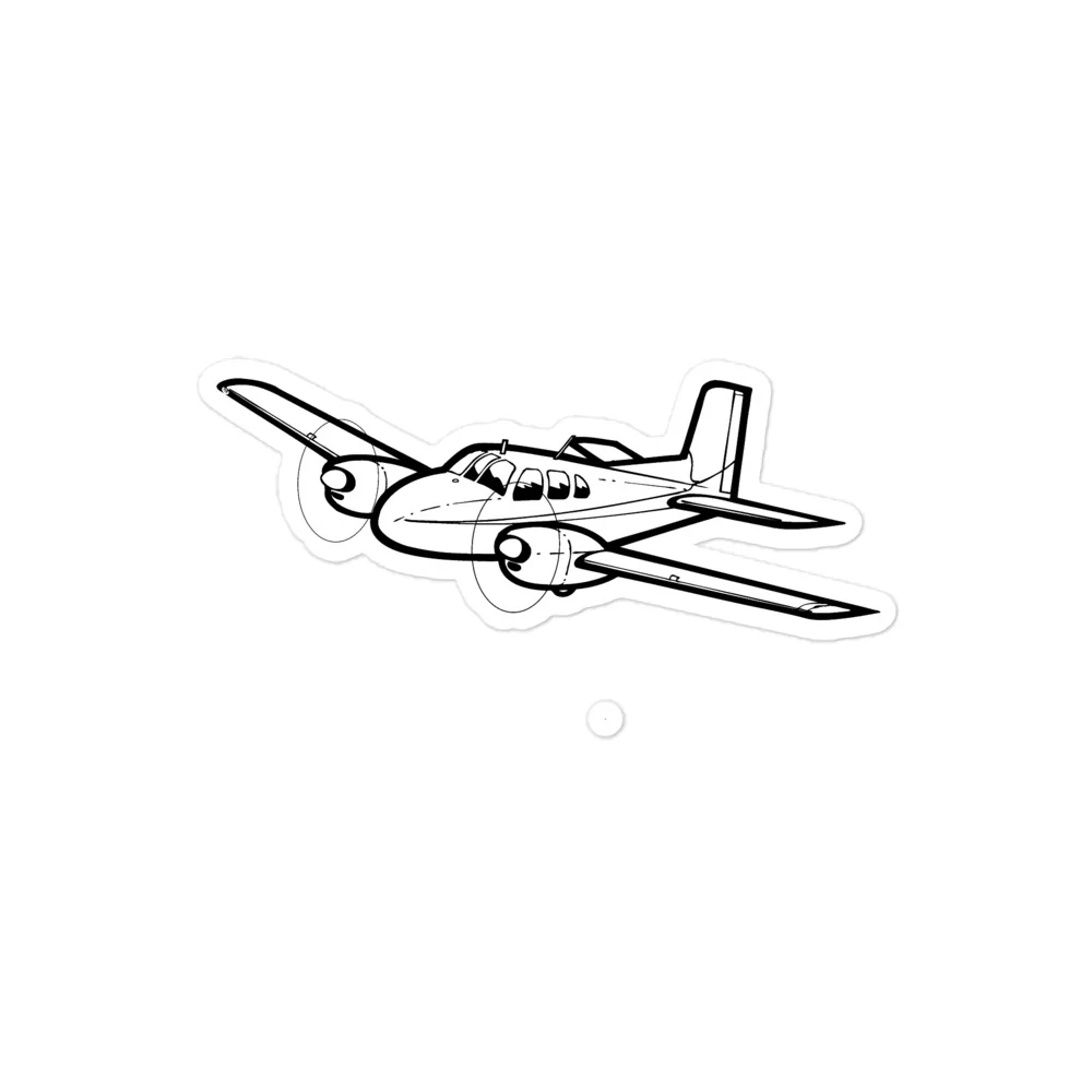 Beechcraft Twin Bonanza Powerhouse 2 Sticker - Image 3