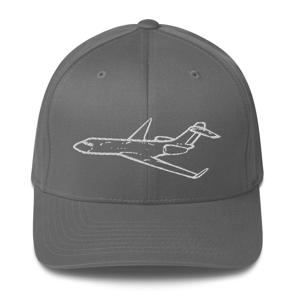 Bombardier Global Express Business Jet Embroidered Hat - Image 4