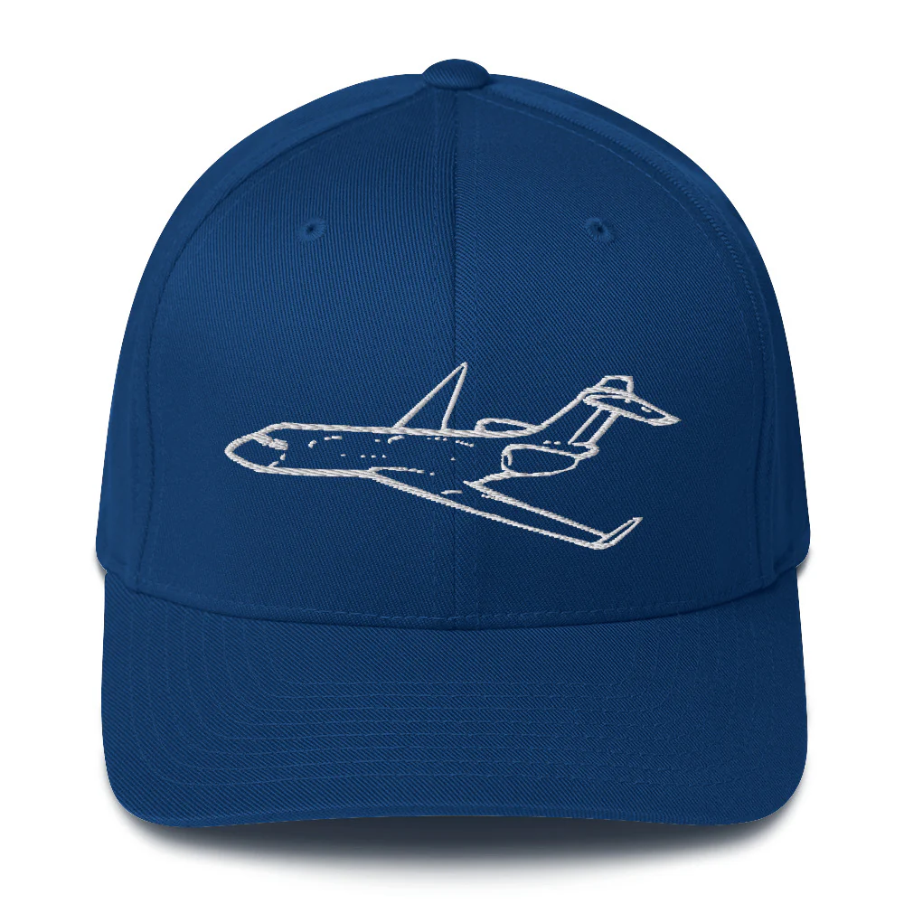 Bombardier Global Express Business Jet Embroidered Hat - Image 5