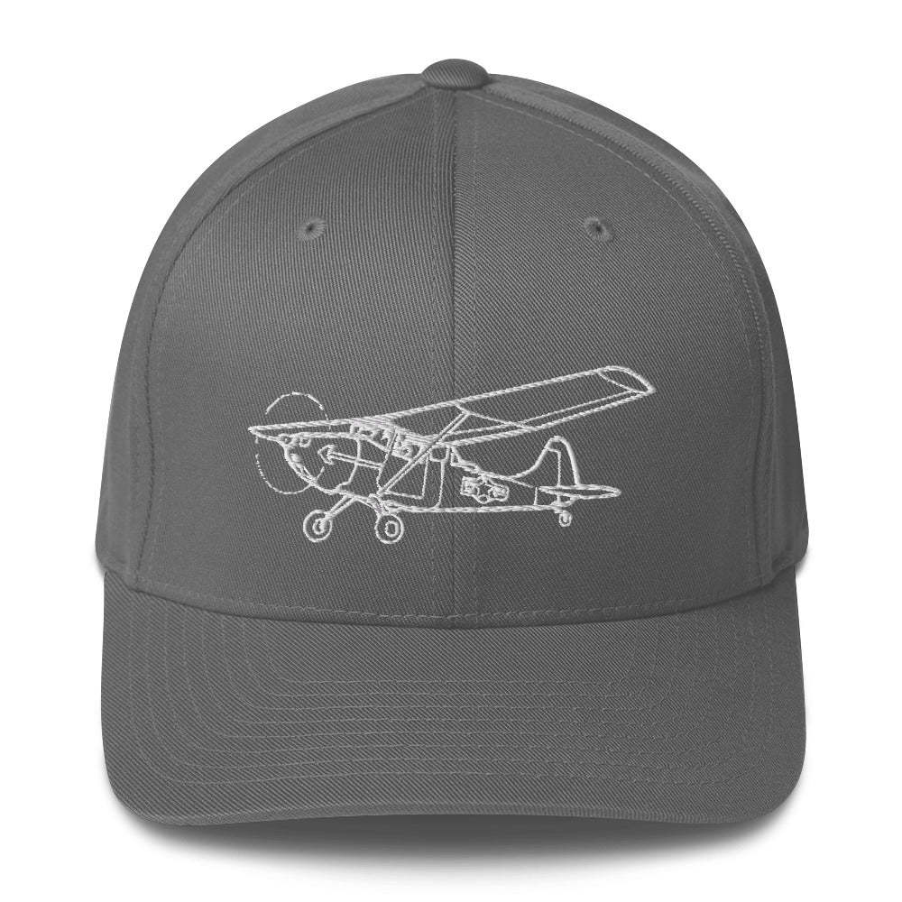 Cessna Bird Dog - Military Scout Embroidered Hat - Image 4