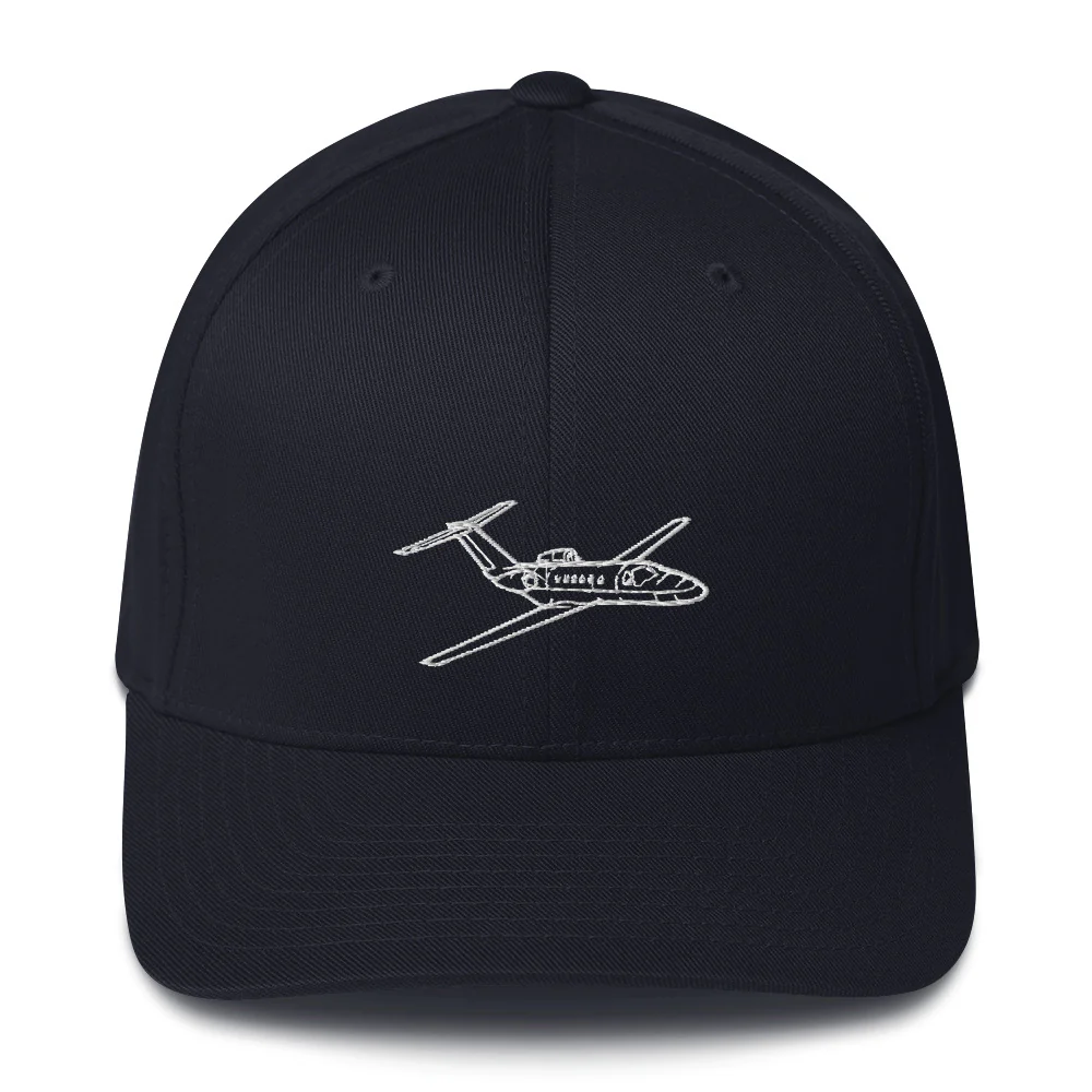 Cessna Citation CJ3 Business Jet Embroidered Hat - Image 2