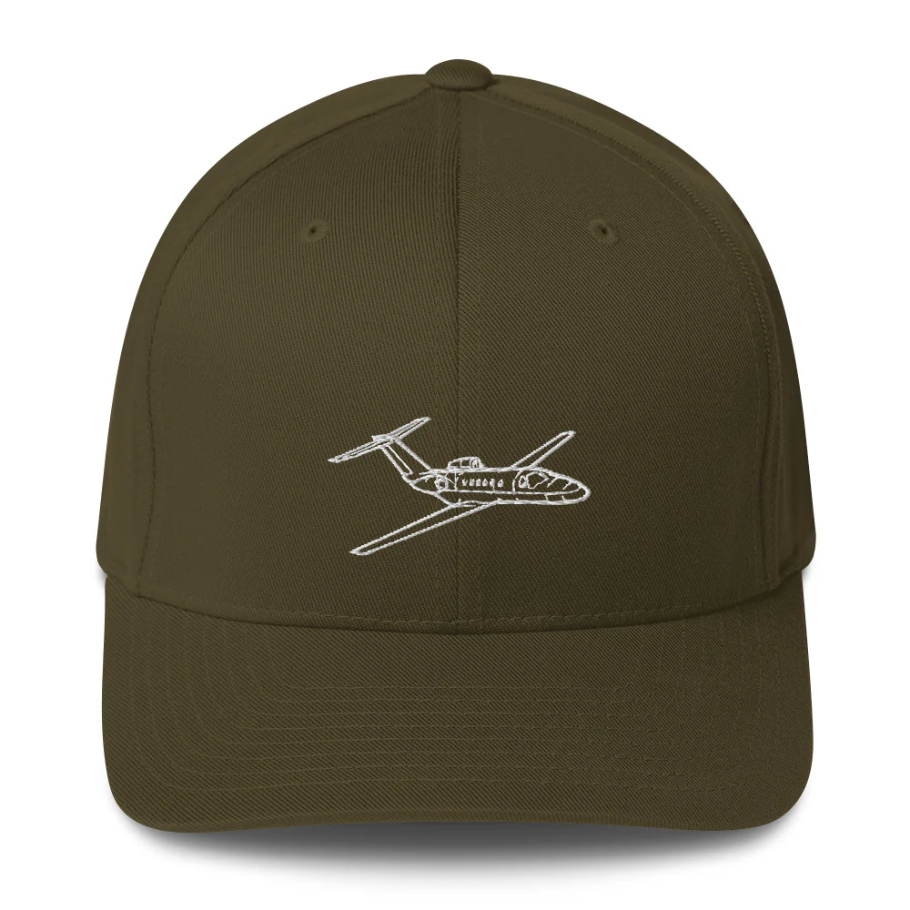Cessna Citation CJ3 Business Jet Embroidered Hat - Image 8