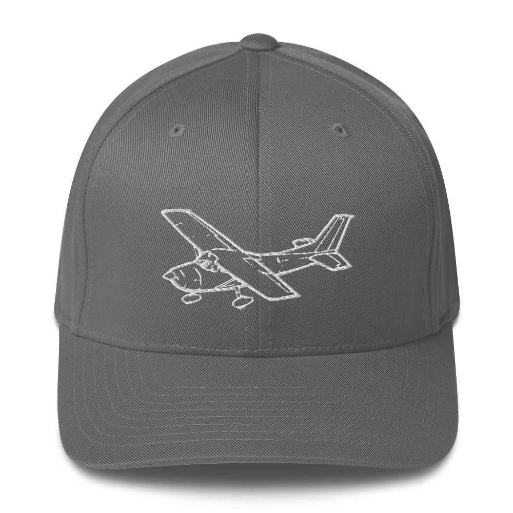 Cessna Skylane C-182 2 Embroidered Hat - Image 3