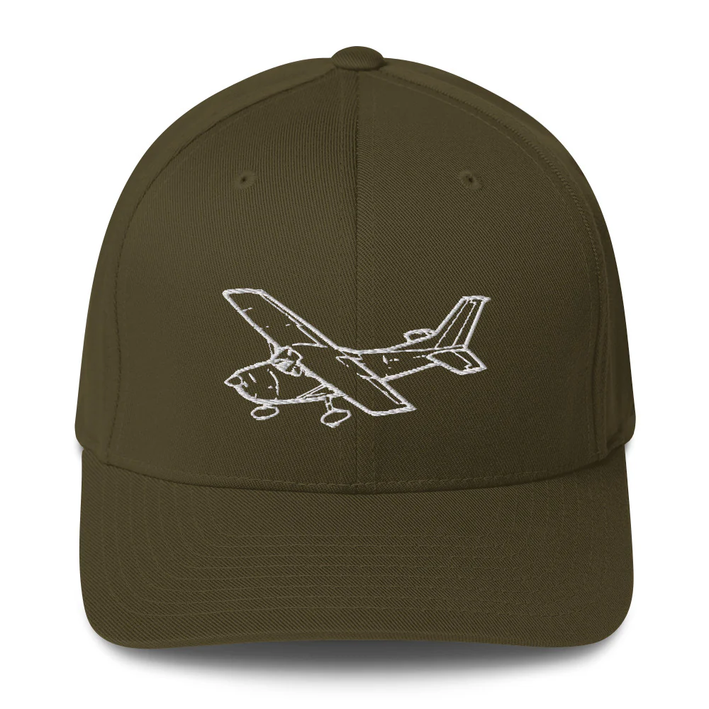 Cessna Skylane C-182 2 Embroidered Hat - Image 7