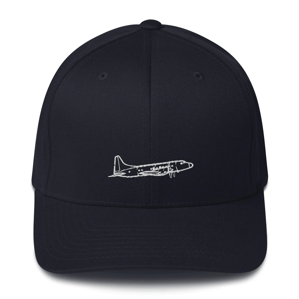 Convair 580 Turboprop Airliner 2 Embroidered Hat - Image 2