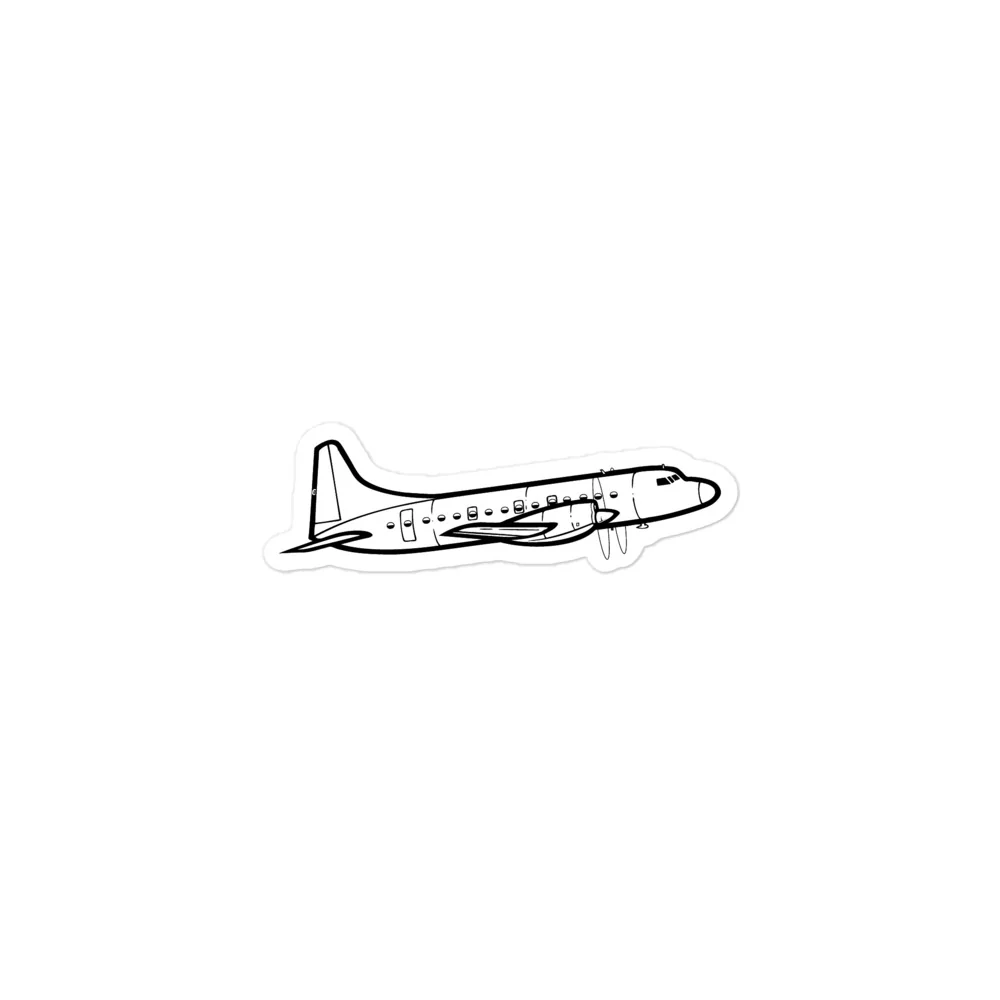 Convair 580 Turboprop Airliner 2 Sticker - Image 2