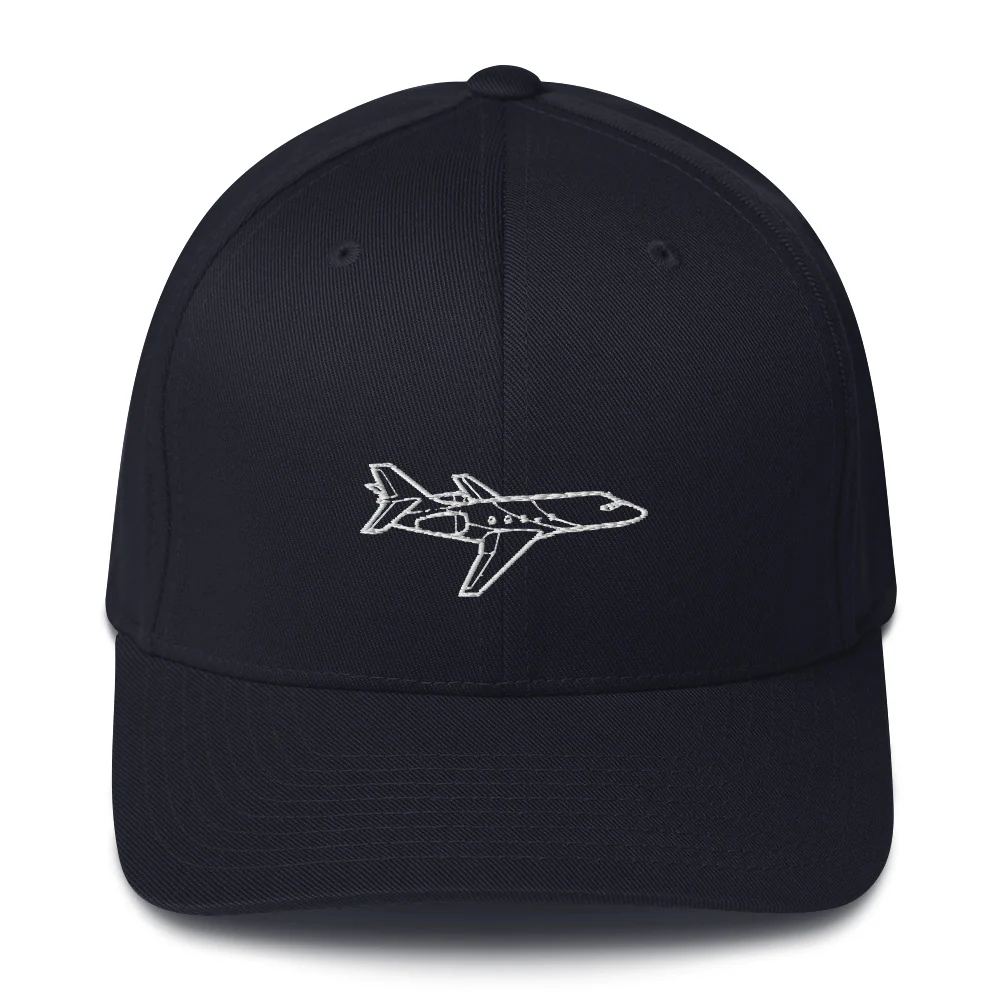 Dassault Falcon 20 Business Jet Embroidered Hat - Image 2