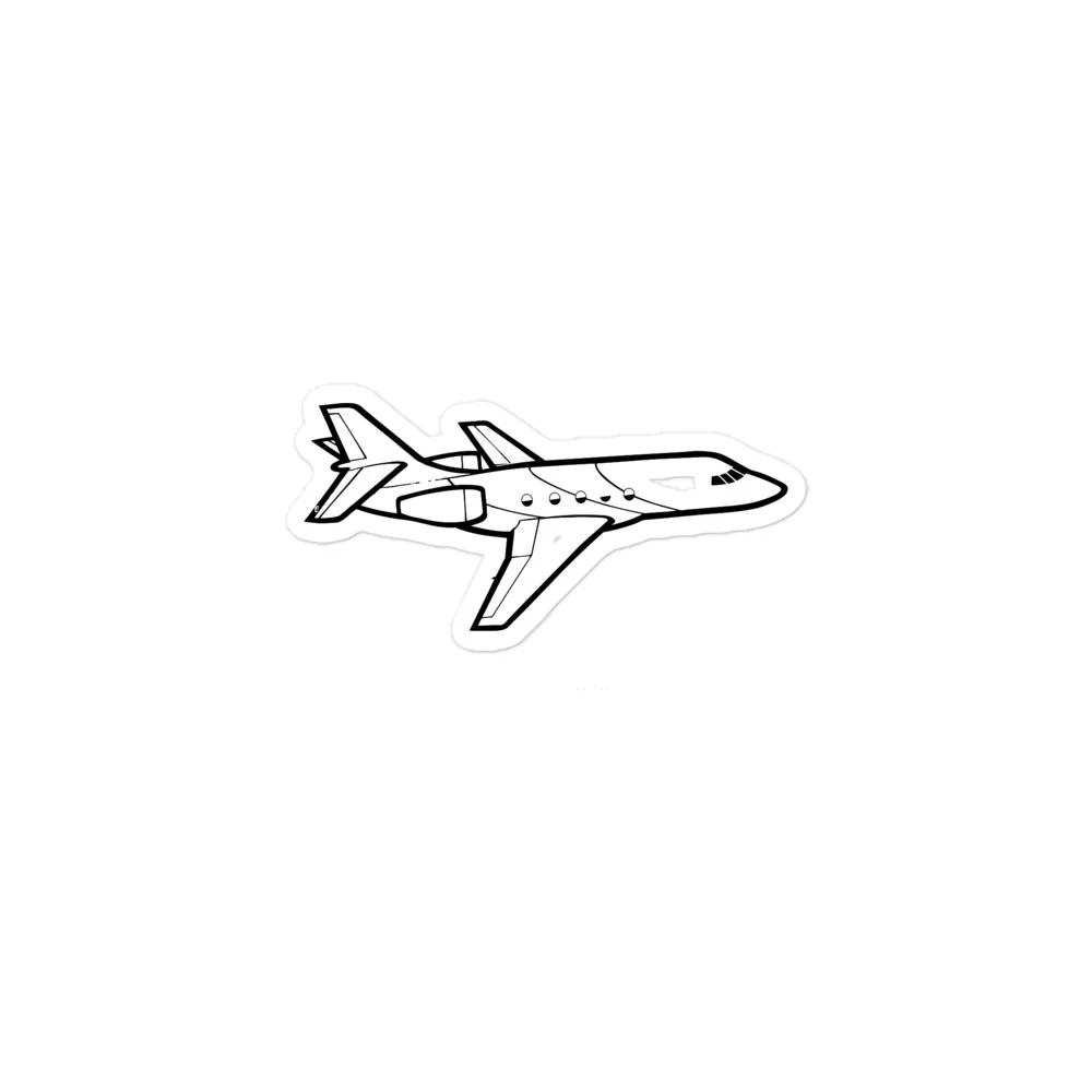 Dassault Falcon 20 Business Jet Sticker - Image 2