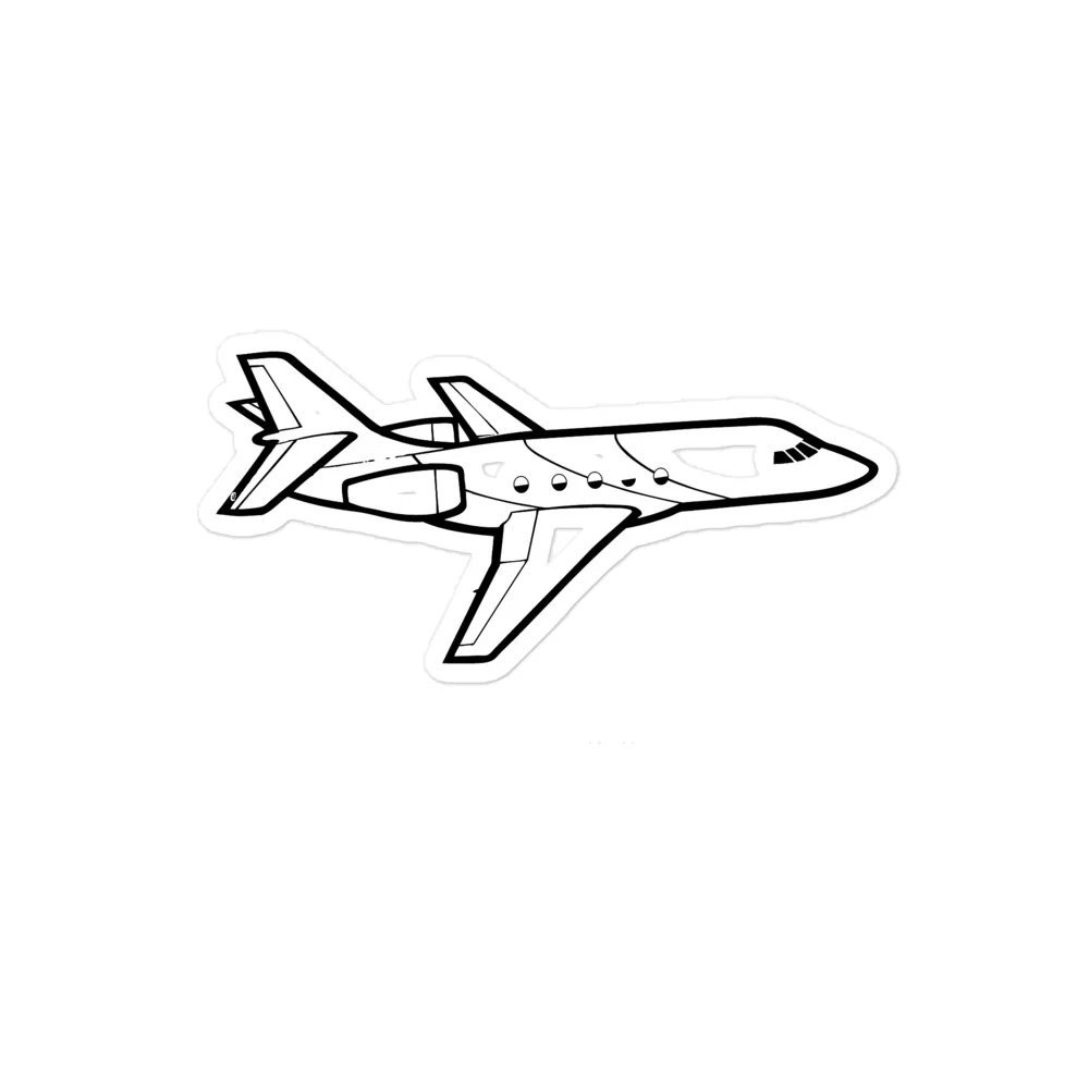 Dassault Falcon 20 Business Jet Sticker - Image 3