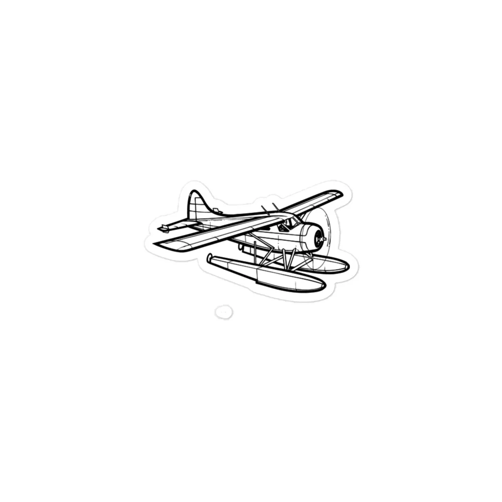 De Havilland Beaver on Floats Stickers