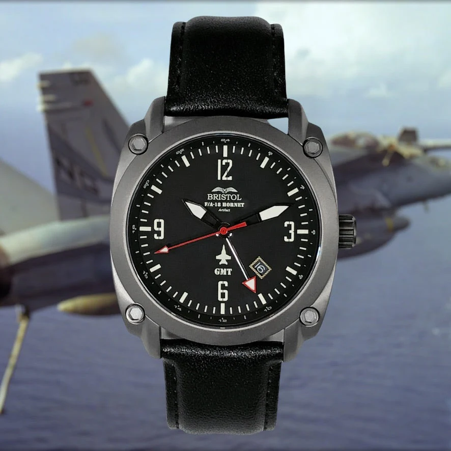 F-18 Hornet Tribute Watch - Black Dial - Image 4