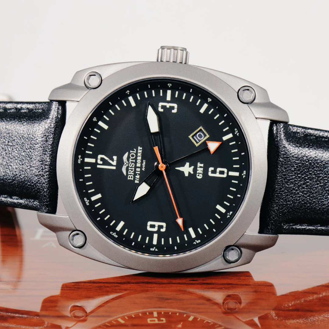 F-18 Hornet Tribute Watch - Black Dial - Image 5