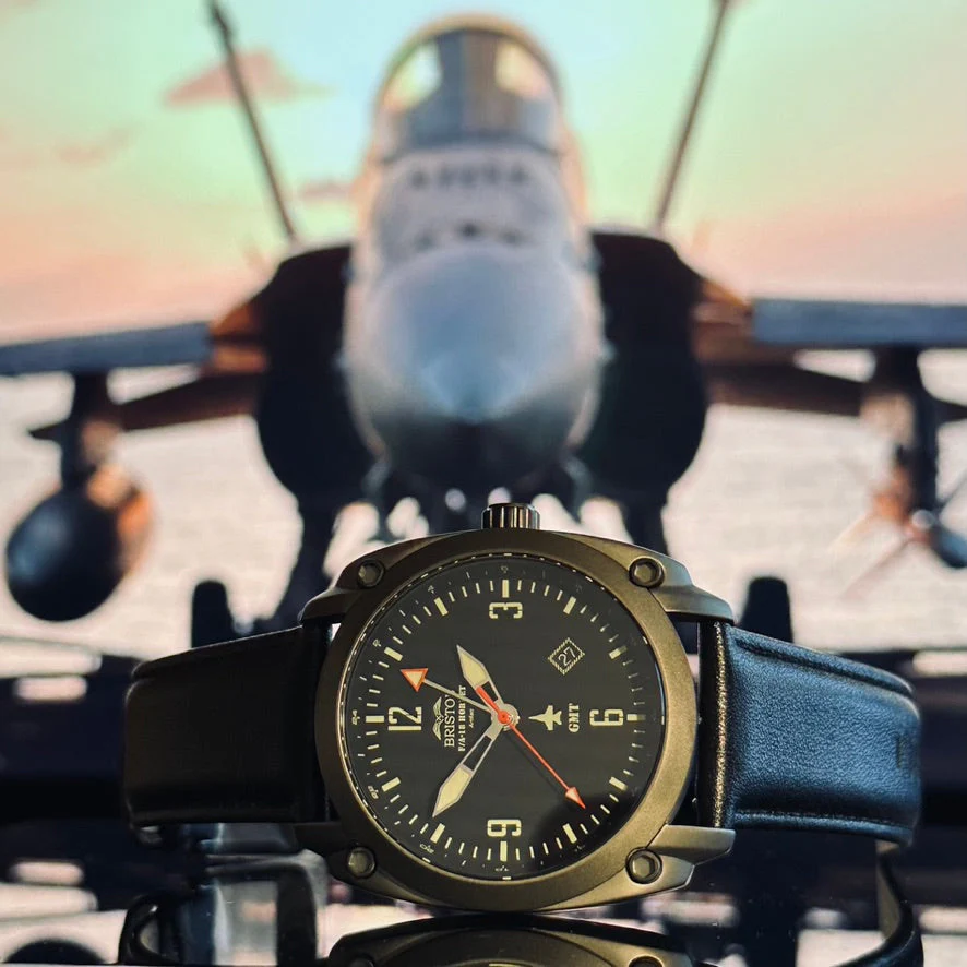F-18 Hornet Tribute Watch - Black Dial - Image 6