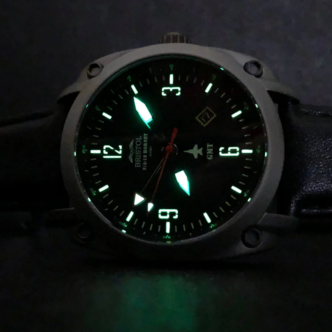 F-18 Hornet Tribute Watch - Black Dial - Image 8