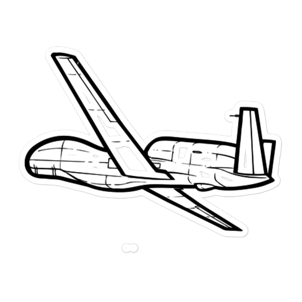 Global Hawk High-Altitude UAV 2 Stickers - Image 3