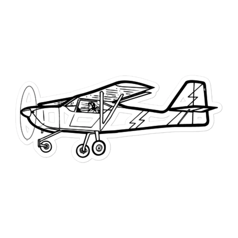 Kitfox 7 Sport Homebuilt Aircraft Stickers - Image 3