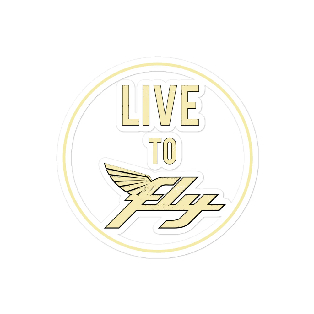 Live to Fly Sticker - Image 3