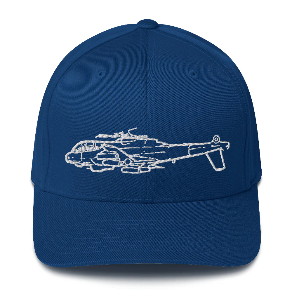 Lockheed AH-56 Cheyenne Attack Helicopter Embroidered Hat - Image 2