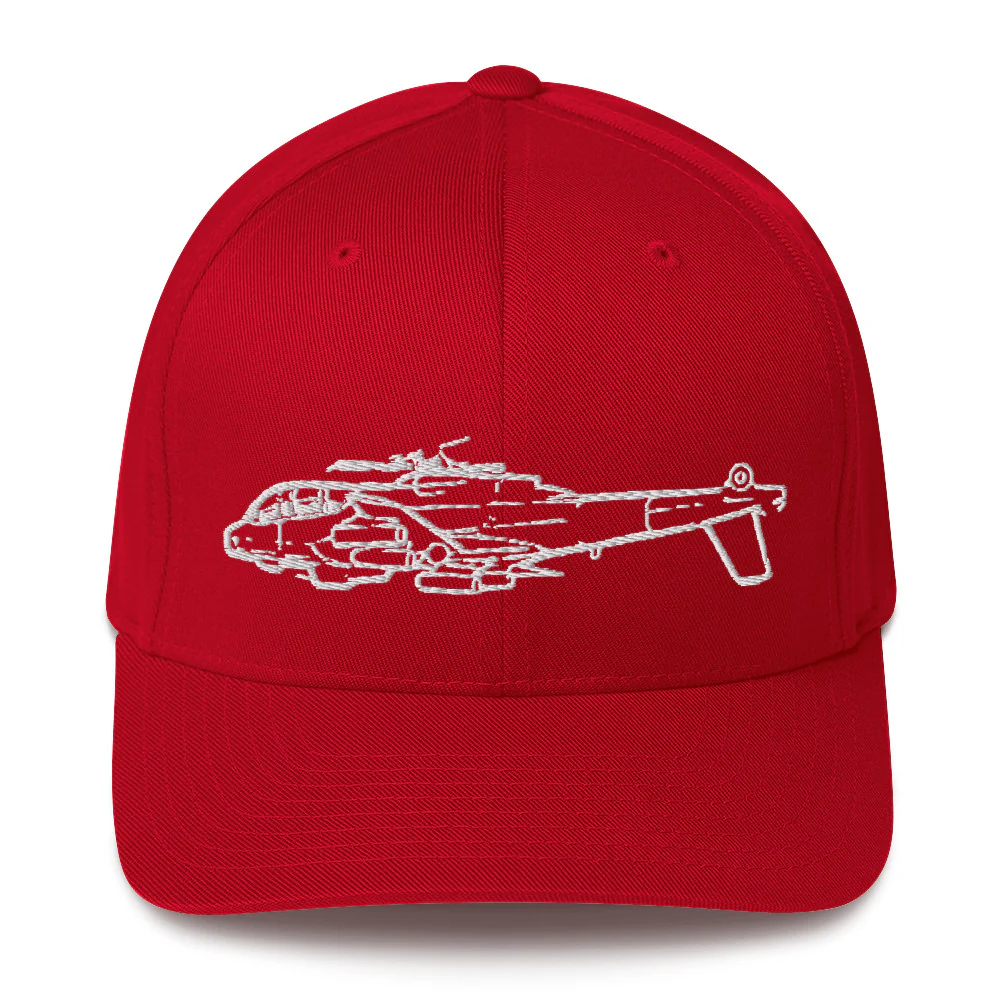 Lockheed AH-56 Cheyenne Attack Helicopter Embroidered Hat - Image 3