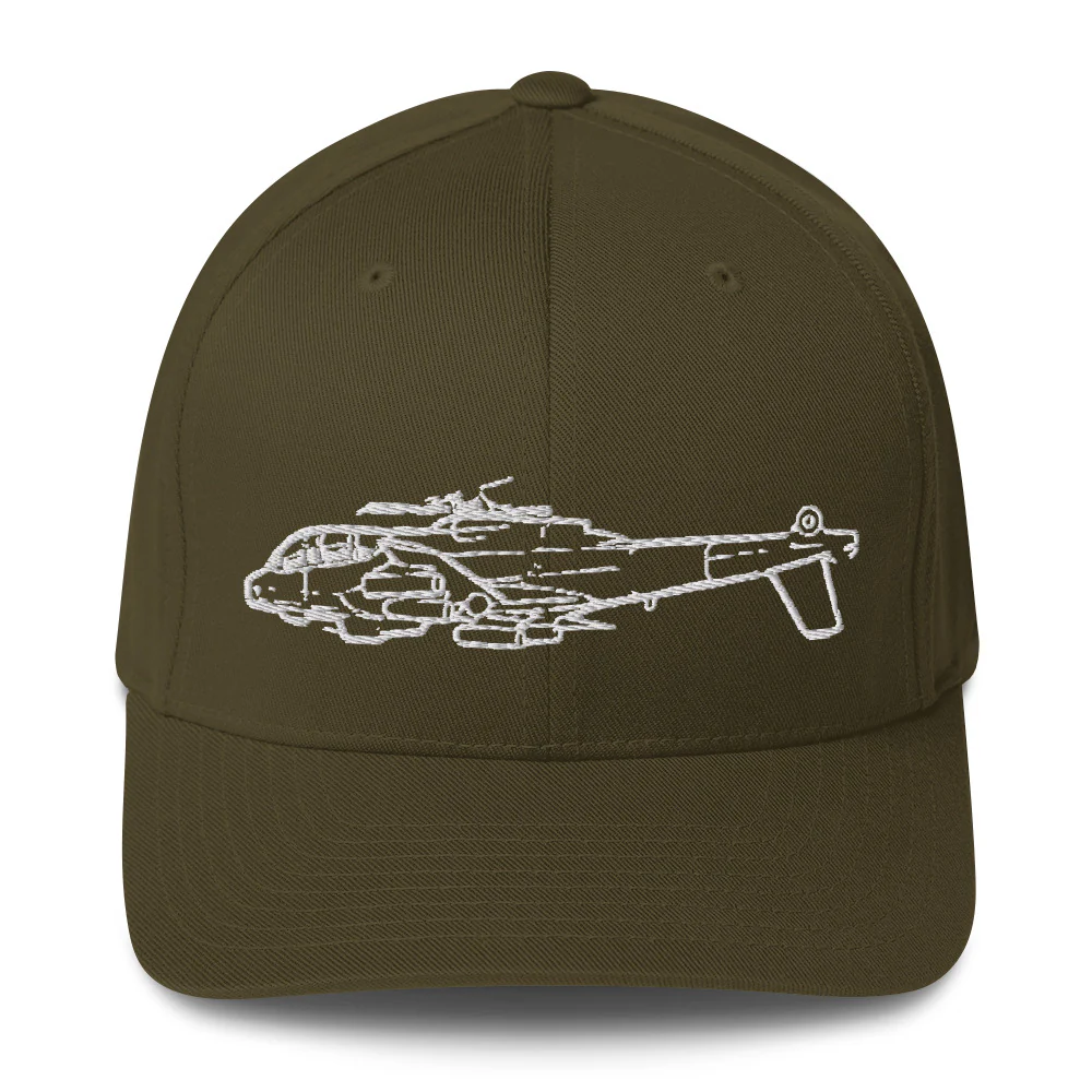 Lockheed AH-56 Cheyenne Attack Helicopter Embroidered Hat - Image 4
