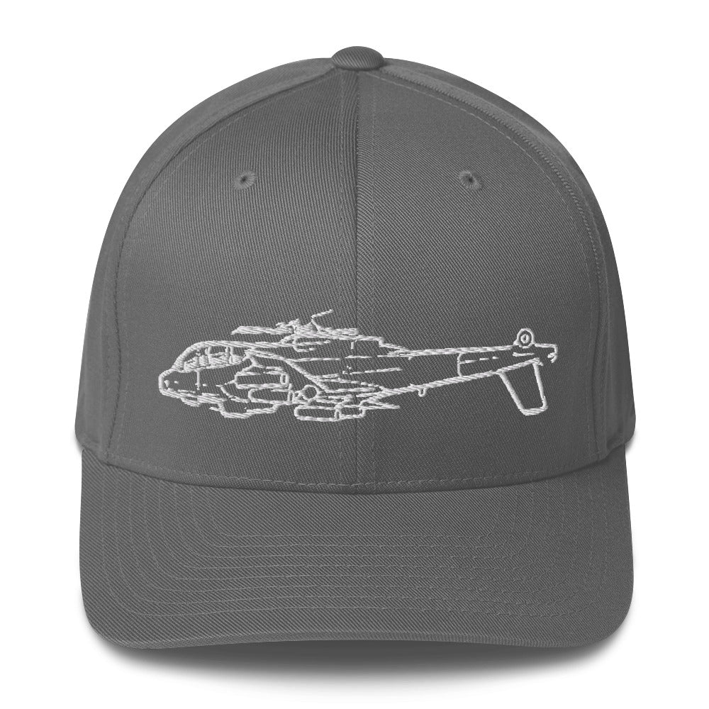 Lockheed AH-56 Cheyenne Attack Helicopter Embroidered Hat - Image 6