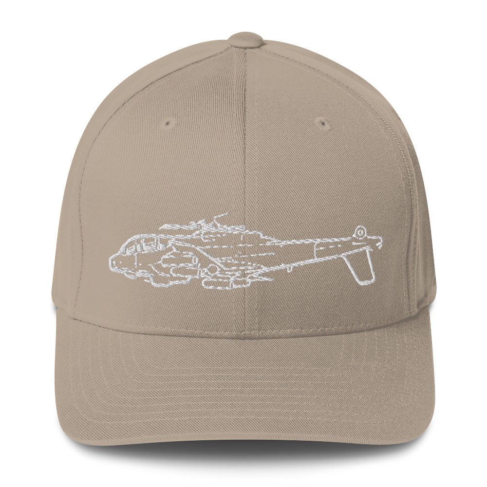Lockheed AH-56 Cheyenne Attack Helicopter Embroidered Hat - Image 7