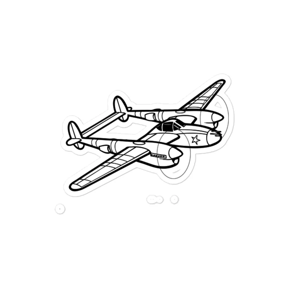 Lockheed P-38 Lightning 4 Stickers - Image 2