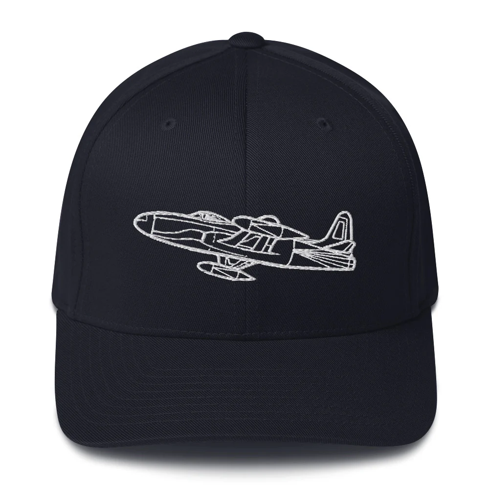 Lockheed P-80 Shooting Star Jet Embroidered Hat - Image 2