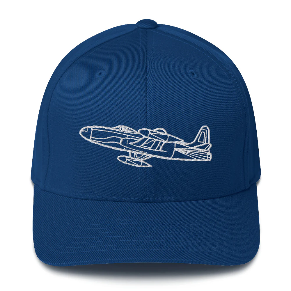 Lockheed P-80 Shooting Star Jet Embroidered Hat - Image 3