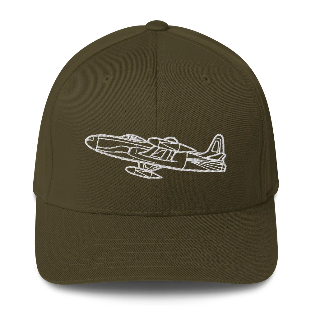 Lockheed P-80 Shooting Star Jet Embroidered Hat - Image 5