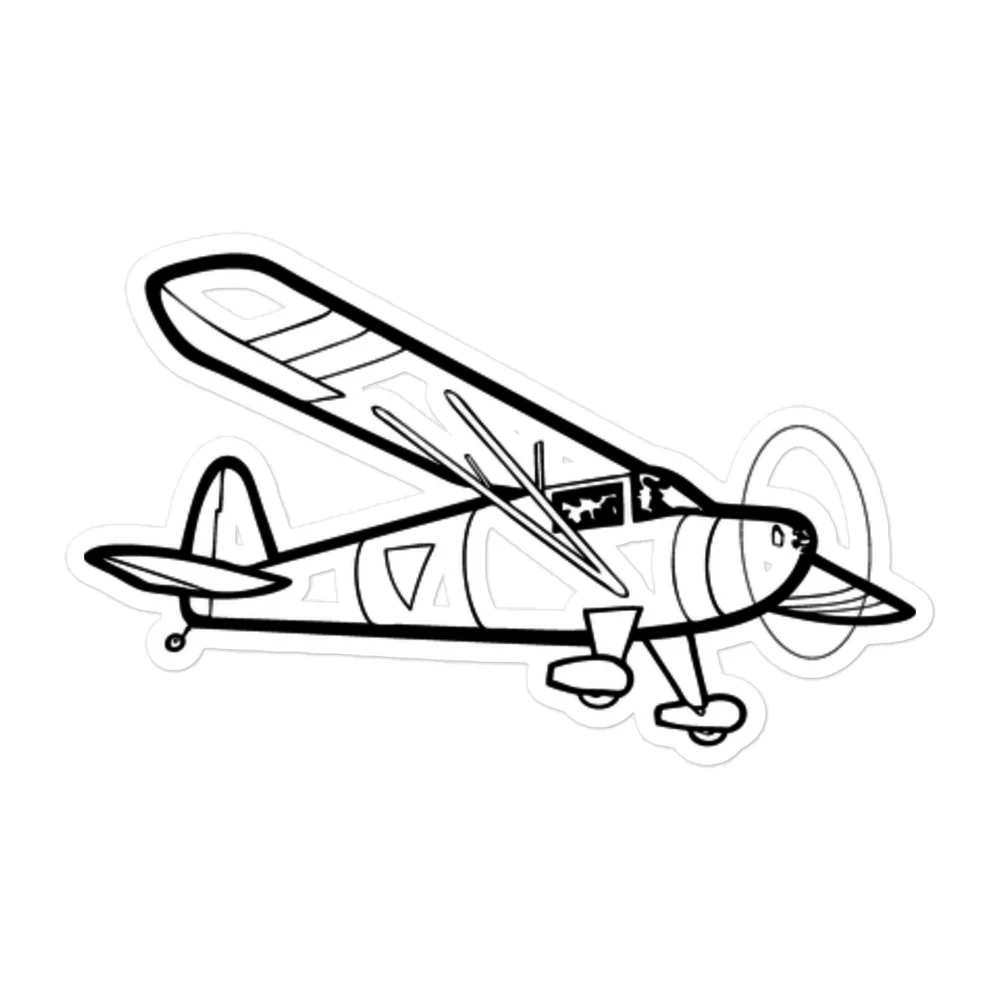 Luscombe 8D Silver Bullet Stickers - Image 3