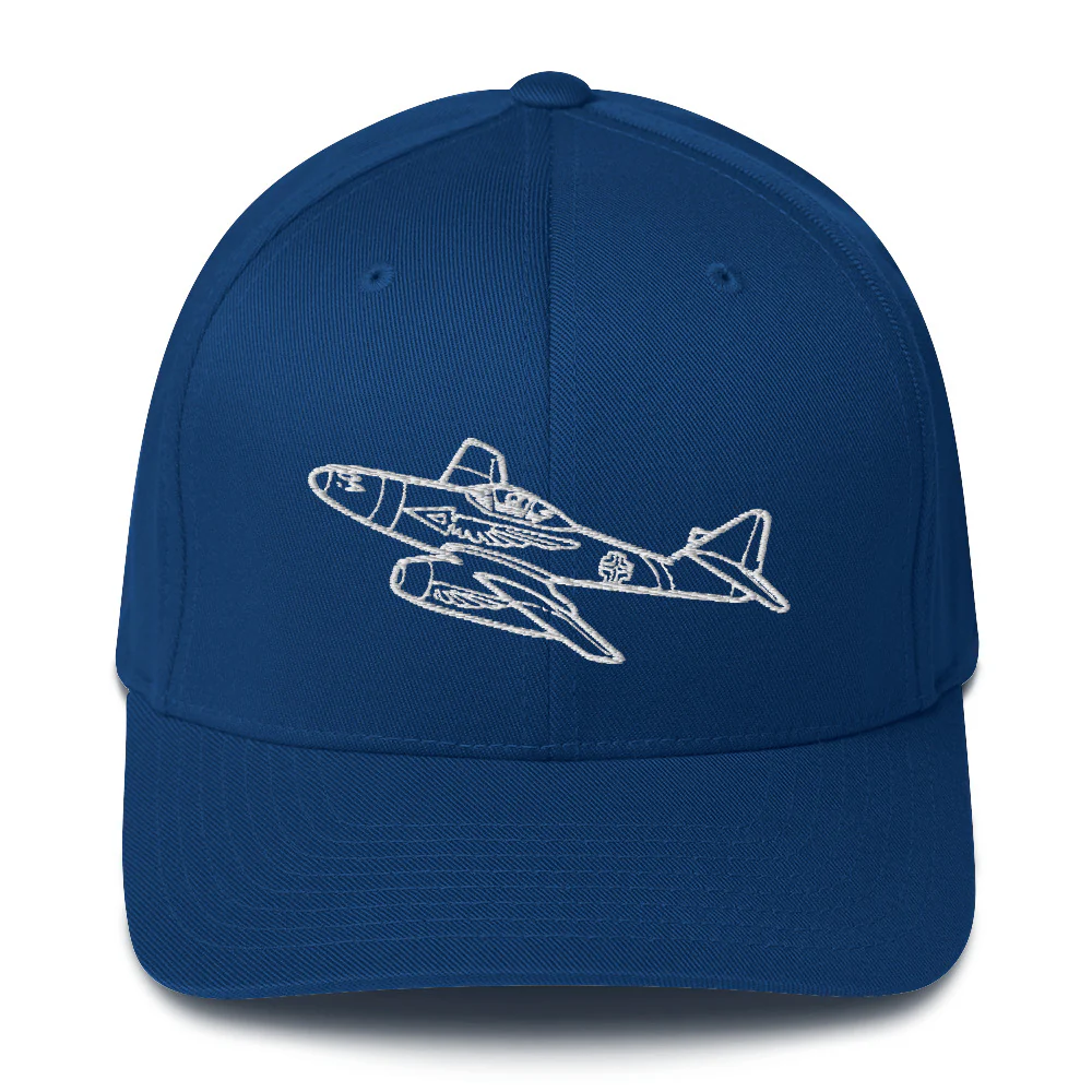 Messerschmitt Me 262 Jet Fighter Embroidered Hat - Image 3
