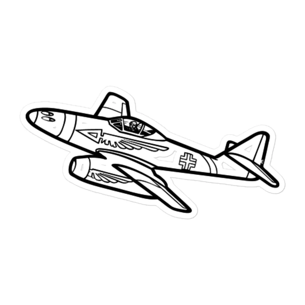 Messerschmitt Me 262 Jet Fighter Stickers - Image 3