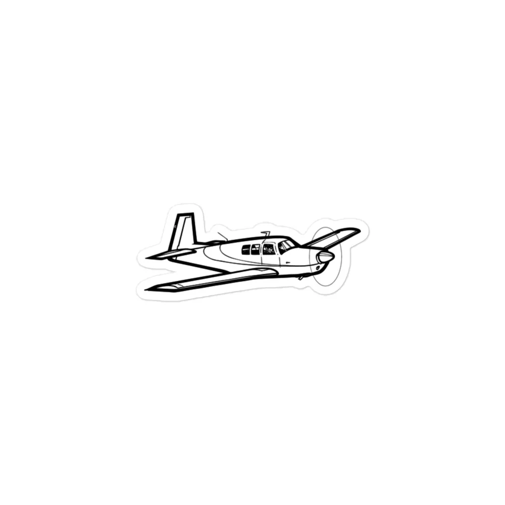Mooney M20F Executive Cruiser Stickers